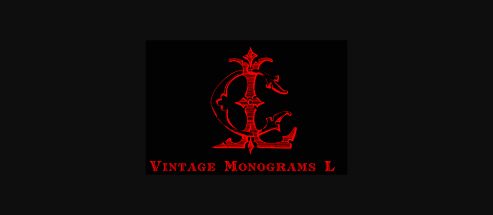 Vintage Monograms L Font Poster 7