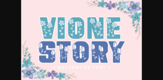 Vione Story Font Poster 1