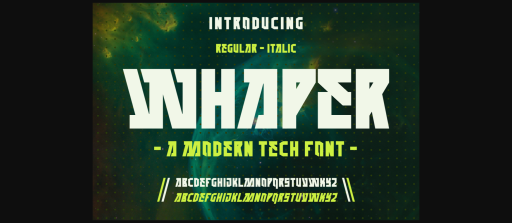 Whaper Font Poster 3