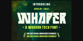 Whaper Font Poster 1