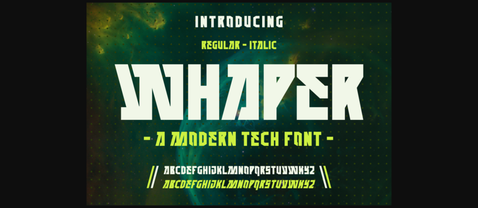 Whaper Font Poster 1