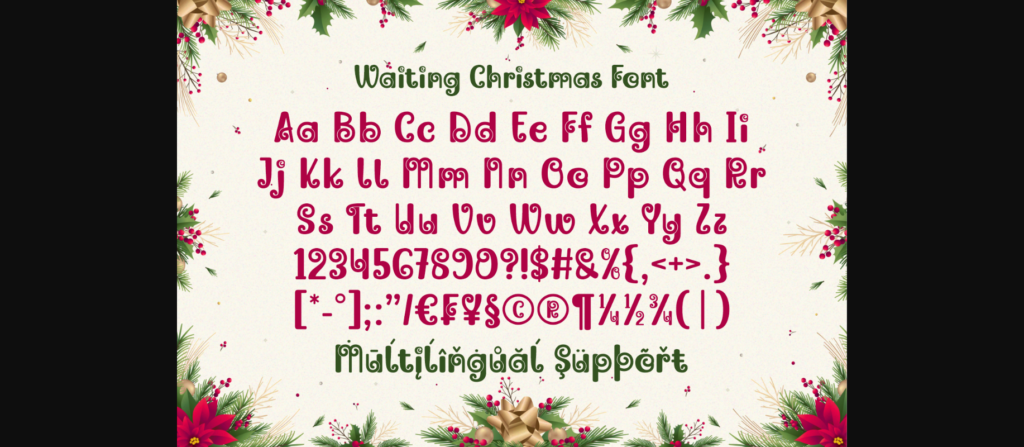 Waiting Christmas Font Poster 8