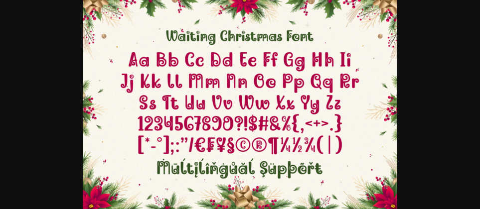 Waiting Christmas Font Poster 8