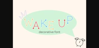 Wake Up Font Poster 1