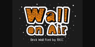 Wall on Air Font Poster 1