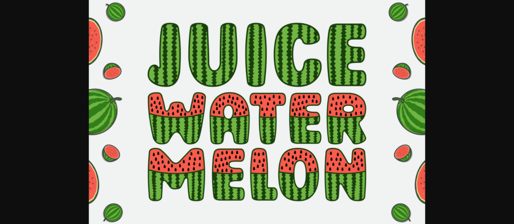 Watermelon Farmhouse Font Poster 6