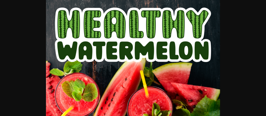 Watermelon Farmhouse Font Poster 7
