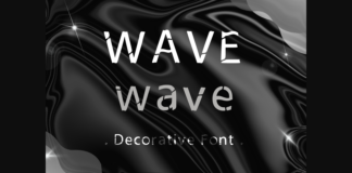 Wave Font Poster 1