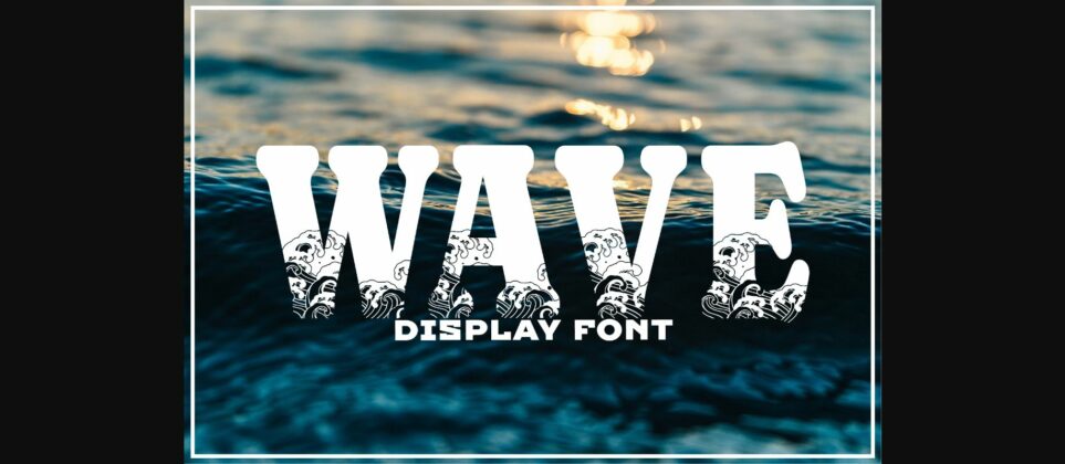 Wave Font Poster 3