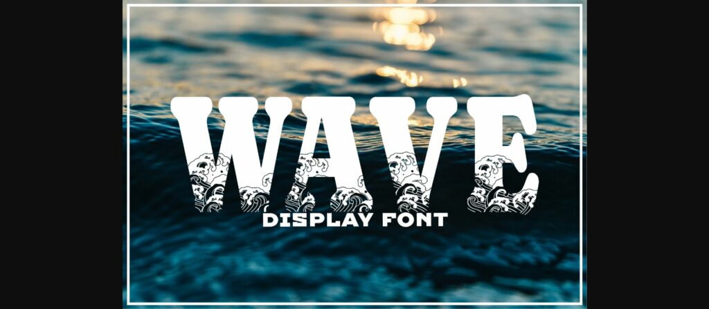 Wave Font Poster 1