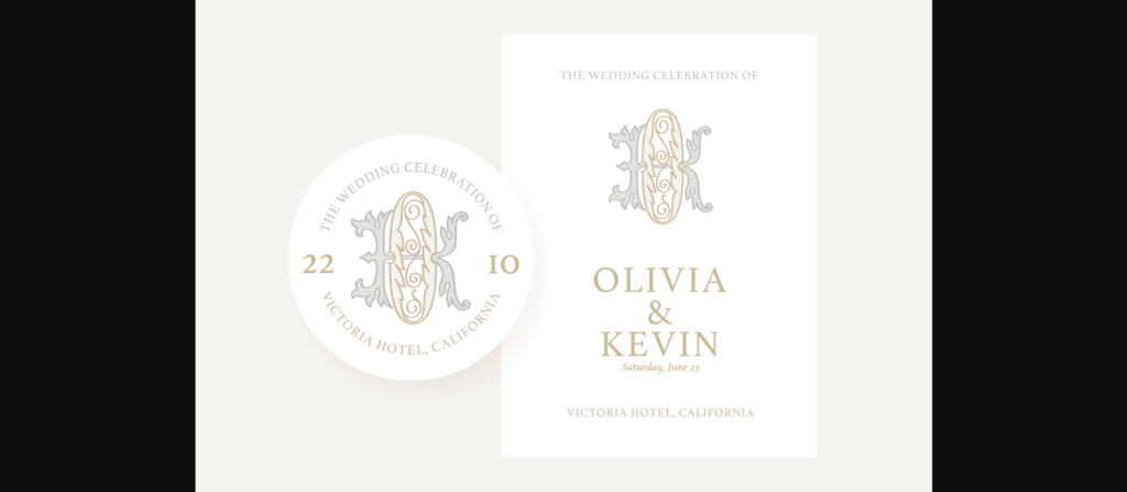 Wedding Monograms Font Poster 7