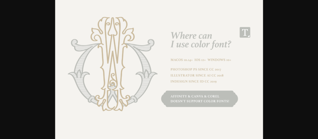 Wedding Monograms Font Poster 9