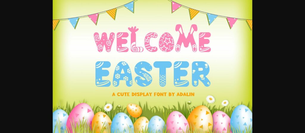 Welcome Easter Font Poster 3