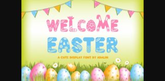 Welcome Easter Font Poster 1