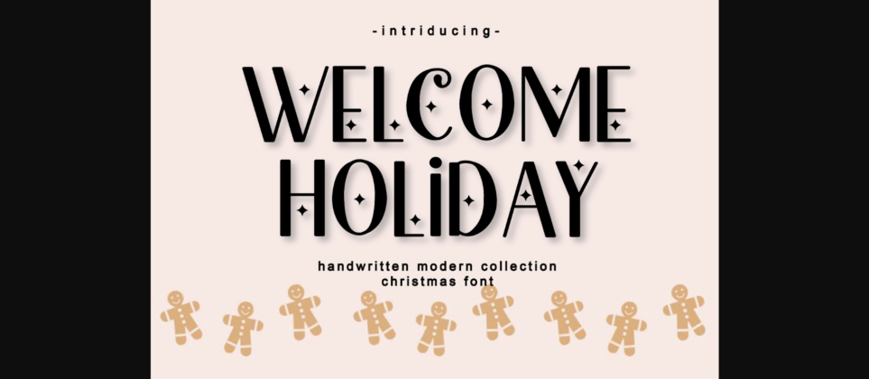 Welcome Holiday Font Poster 3