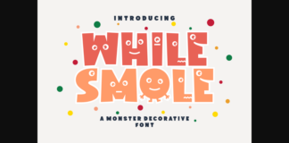 While Smole Font Poster 1