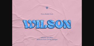 Wilson Font Poster 1