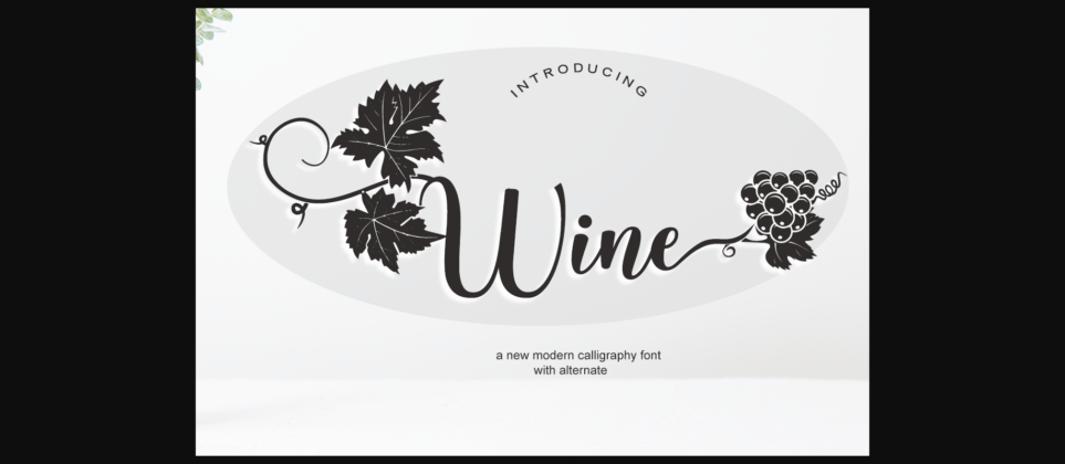 Wine Font Poster 3