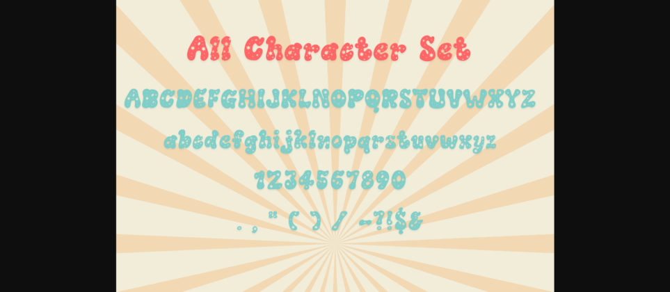 Winky Star Font Poster 8