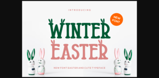 Winter Easter Font Poster 1