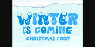 Winter is Coming Font Poster 1