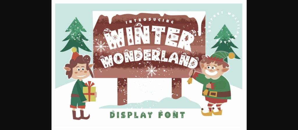 Winter Wonderland Font Poster 3