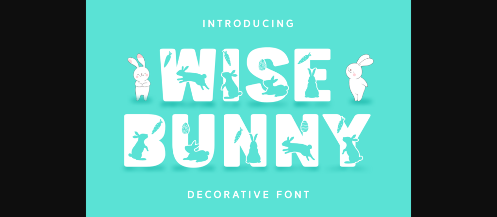 Wise Bunny Font Poster 3