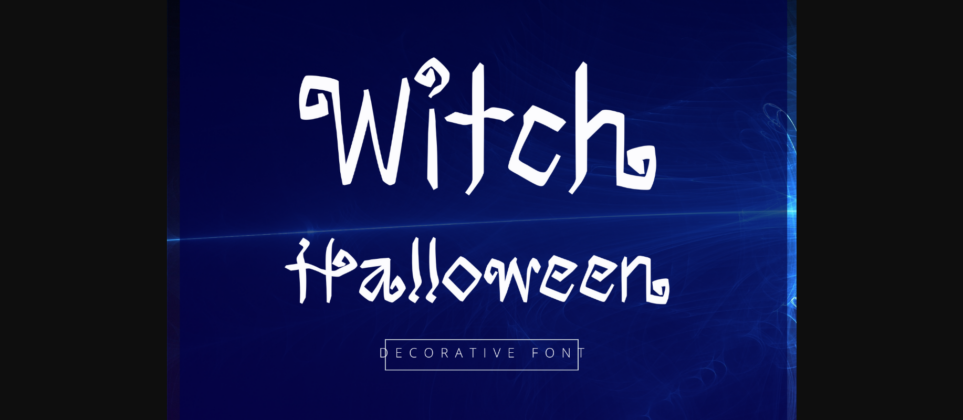 Witch Halloween Font Poster 3