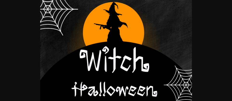 Witch Halloween Font Poster 4