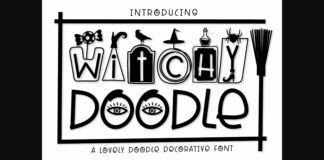 Witchy Doodle Font Poster 1