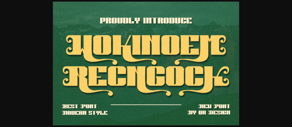 Wokinoem Recngock Font Poster 1