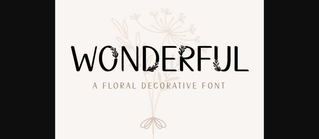 Wonderful Font Poster 3