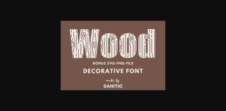 Wood Font Poster 1