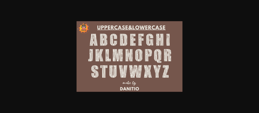 Wood Font Poster 2