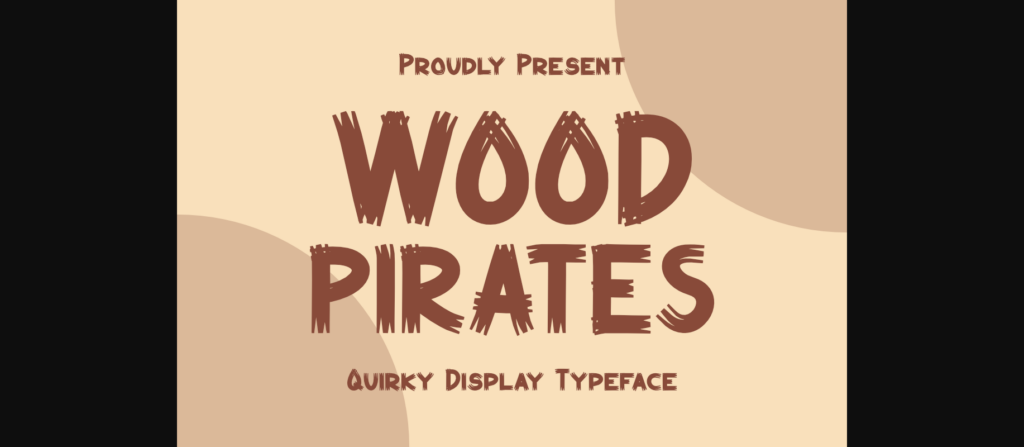 Wood Pirates Font Poster 3