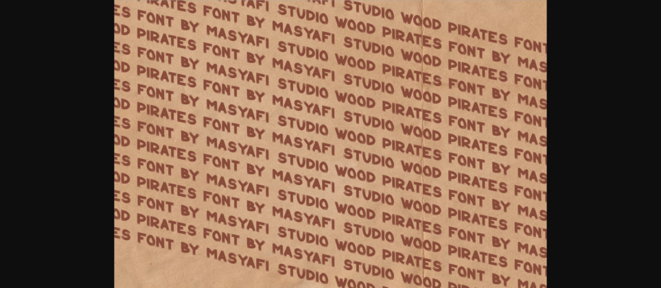 Wood Pirates Font Poster 7