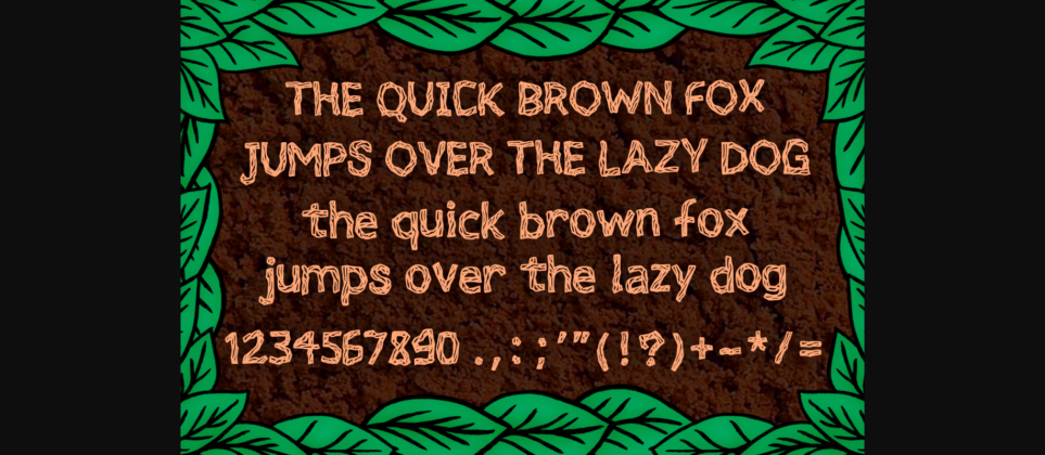 Wood Sticks Font Poster 6