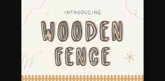 Wooden and Fence Font Poster 1