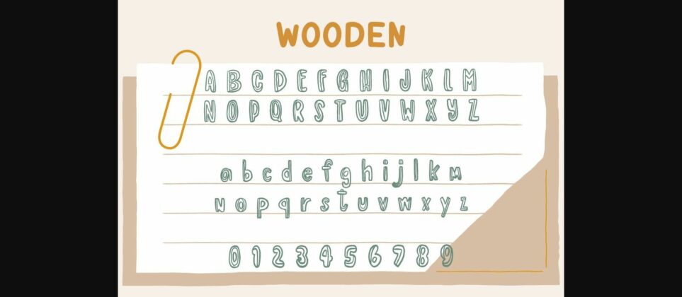 Wooden and Fence Font Poster 5