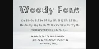 Woody Font Poster 1