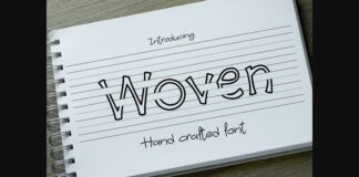 Woven Font Poster 1