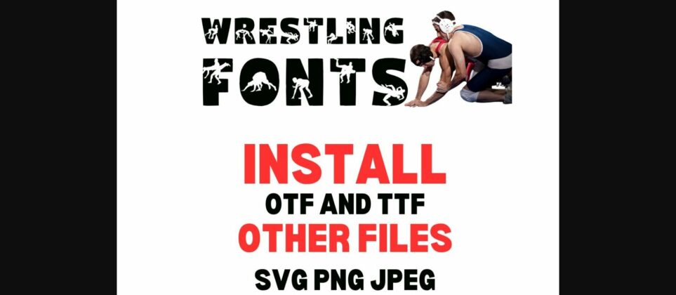 Wrestling Font Poster 3