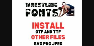 Wrestling Font Poster 1