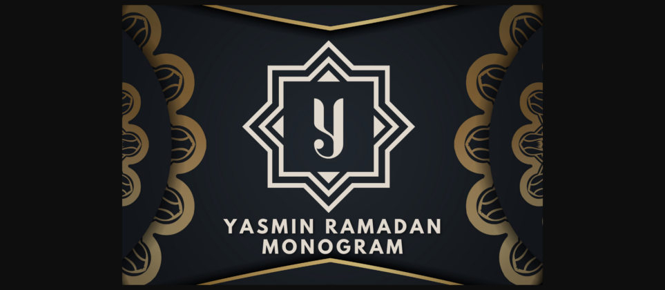 Yasmin Ramadan Monogram Font Poster 1