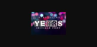 Years Font Poster 1