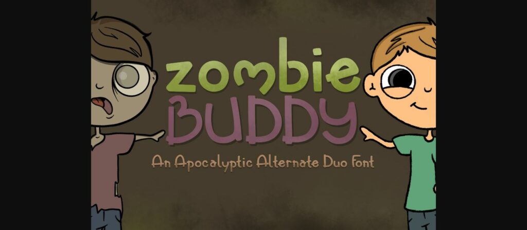 Zombie Buddy Font Poster 3
