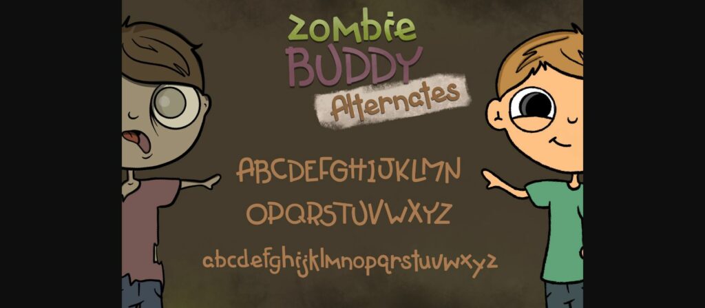Zombie Buddy Font Poster 7