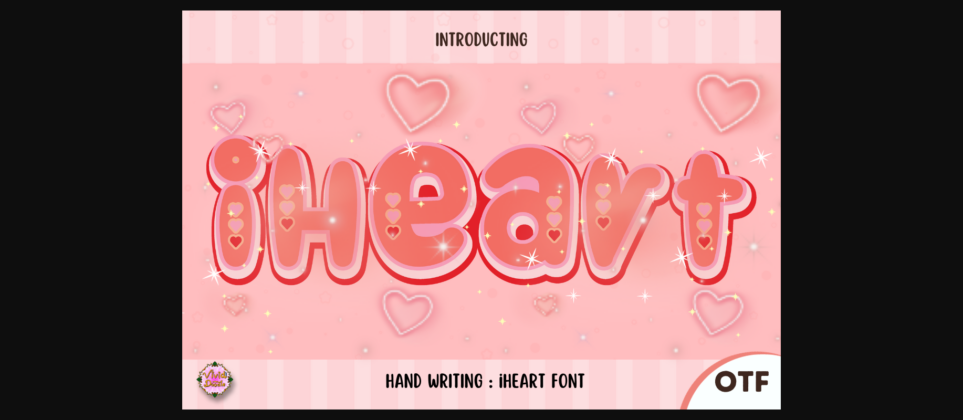 Iheart Font Poster 3