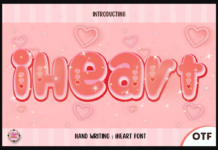 Iheart Font Poster 1