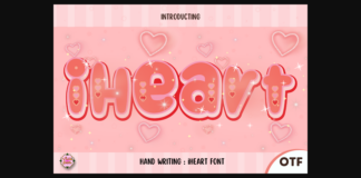 Iheart Font Poster 1